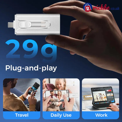 📱⚡49% OFF TODAY! Free Up Phone Storage & Transfer Photos in Minutes, 4-in-1 Flash Drive for iPhone Android & PC 💾