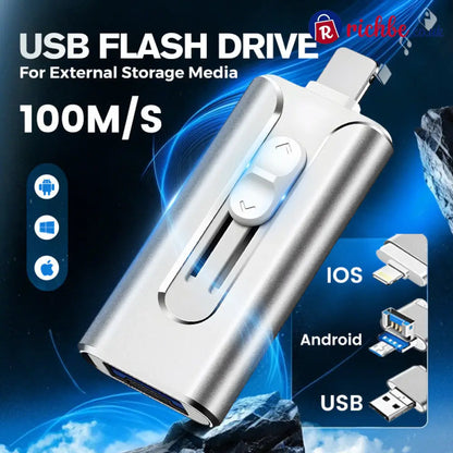 📱⚡49% OFF TODAY! Free Up Phone Storage & Transfer Photos in Minutes, 4-in-1 Flash Drive for iPhone Android & PC 💾