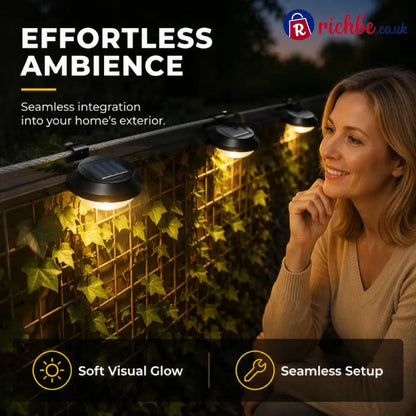 ☀️💡 49% OFF TODAY! Light Up Gutters Fences & Garden Walls, Solar-Powered Outdoor LEDs With No Mains Wiring Needed 🏡✨