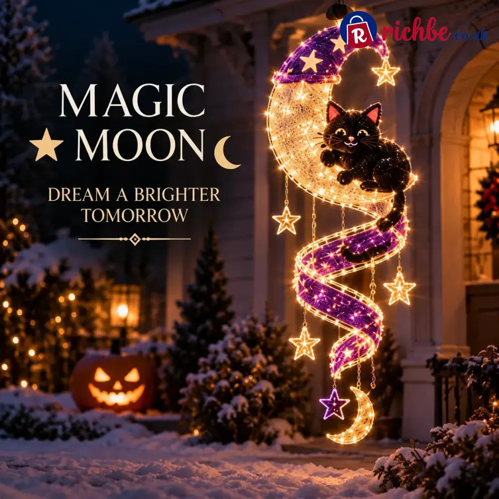 🔥 49% OFF Today – Make Christmas Glow with Magic Spirals ✨ - Moonlight Kitty 🌙🐈‍⬛