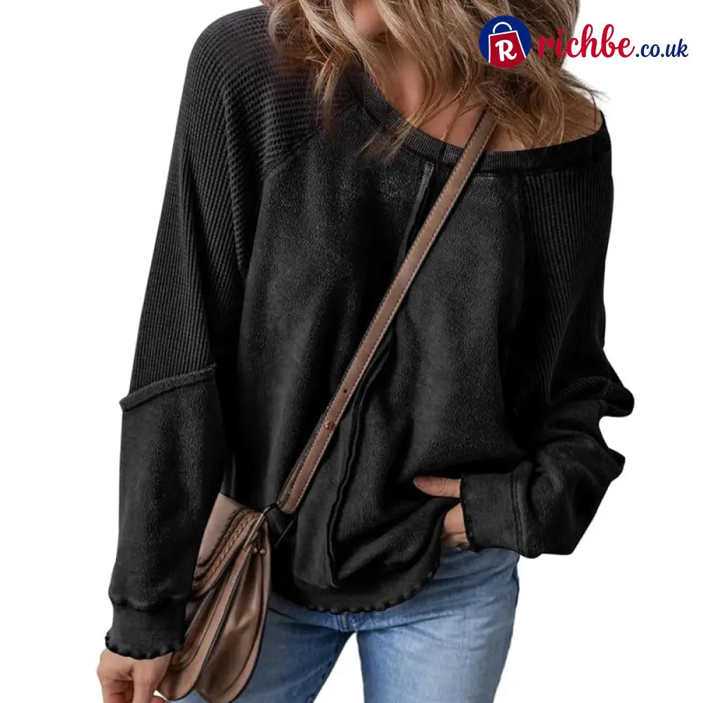 📢📢40% OFF !! ⏰Women’s Casual Round Neck & Long Sleeve Top