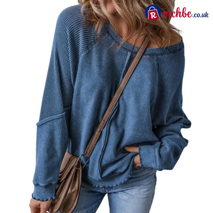 📢📢40% OFF !! ⏰Women’s Casual Round Neck & Long Sleeve Top