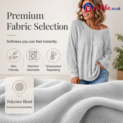 📢📢40% OFF !! ⏰Women’s Casual Round Neck & Long Sleeve Top