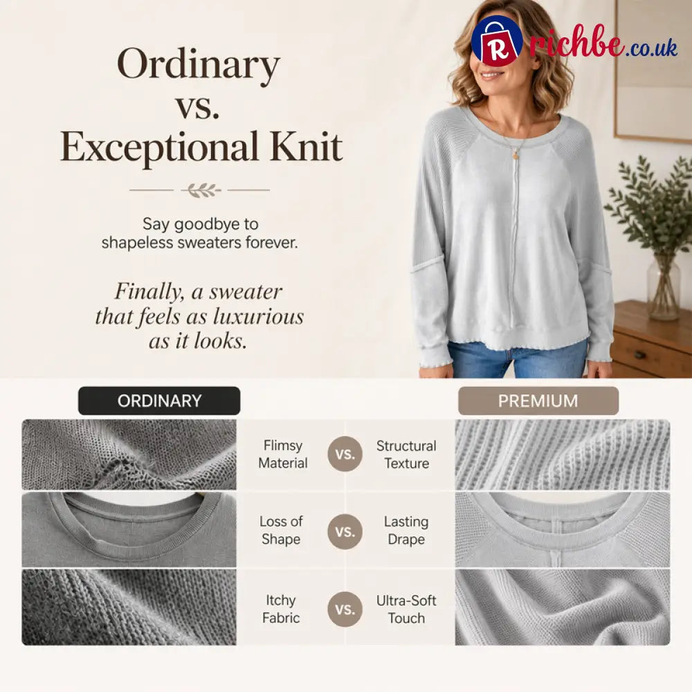 📢📢40% OFF !! ⏰Women’s Casual Round Neck & Long Sleeve Top