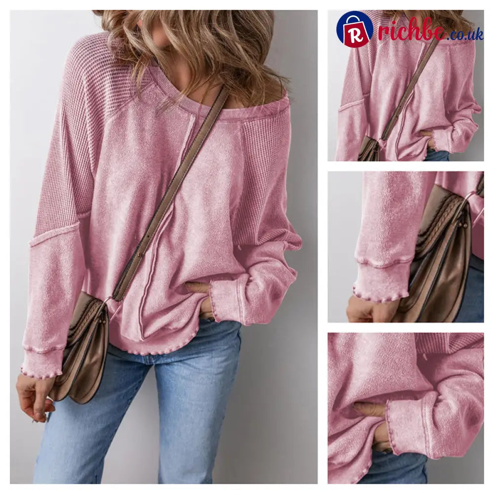📢📢40% OFF !! ⏰Women’s Casual Round Neck & Long Sleeve Top