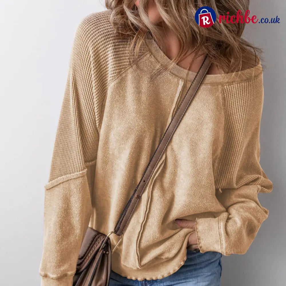 📢📢40% OFF !! ⏰Women’s Casual Round Neck & Long Sleeve Top