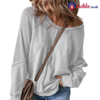 📢📢40% OFF !! ⏰Women’s Casual Round Neck & Long Sleeve Top