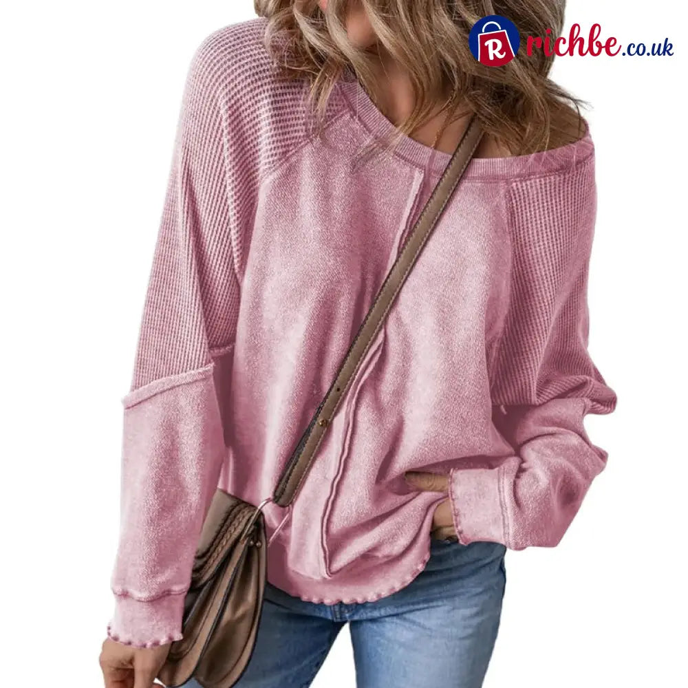 📢📢40% OFF !! ⏰Women’s Casual Round Neck & Long Sleeve Top