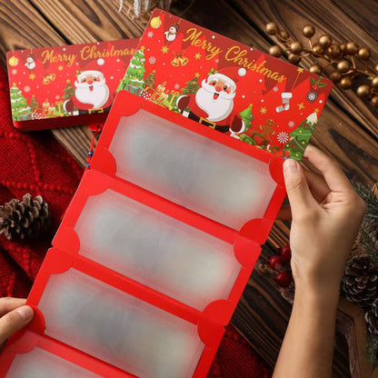 🎅 Christmas Money Envelope for Cash,Creative Folding Money Holder with 6 Slots,Luxury Paper Cash Gift Card Holder, DIY HolidayMoney Gift Envelope for Xmas, Women Men GirlsBoys Mom Dad