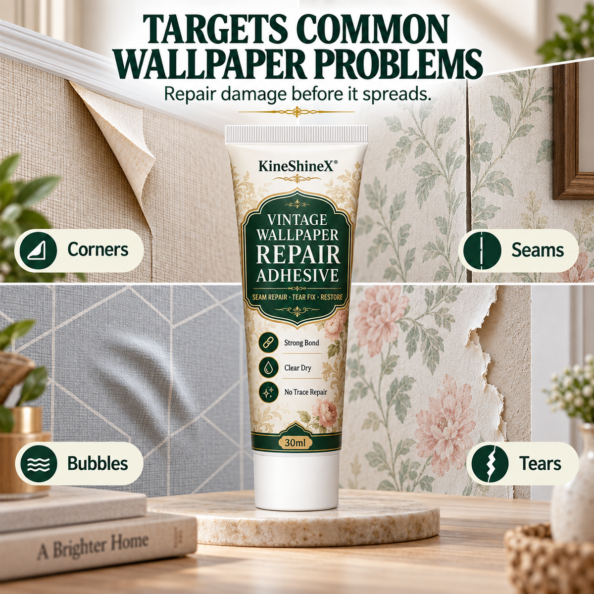 🧱 Wallpaper Repair Adhesive | Seam & Edge Fix
