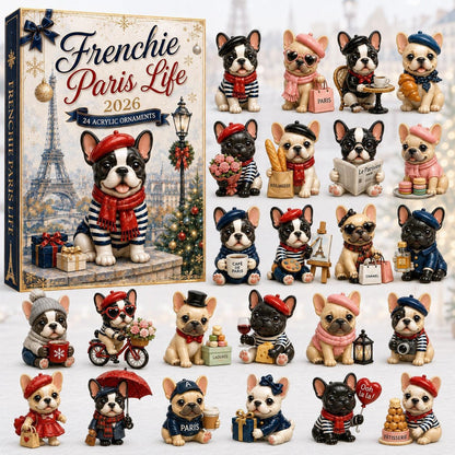 CHRISMAST KICKOFF 48% OFF - 2026 Bulldog Travel Blind Box - 24-Day Festive Countdown, Acrylic Charms Blind Box - Gift For Dog Lovers