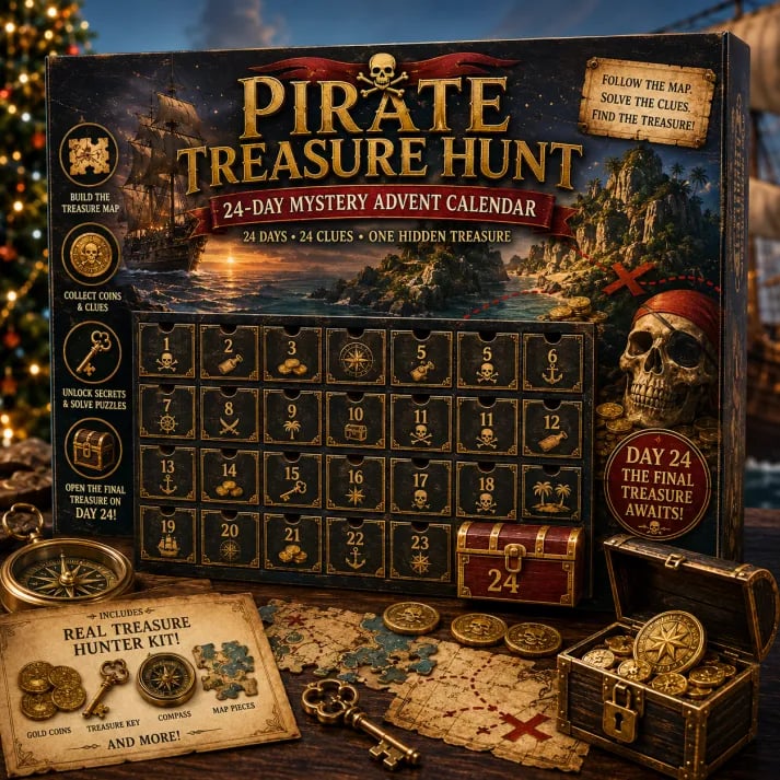 ⏳ Last Day 50% OFF – 🎁✨24-Day Mystery Adventure Advent Calendar Collection | 24 Clues, Hands-On Puzzles & One Final Reveal