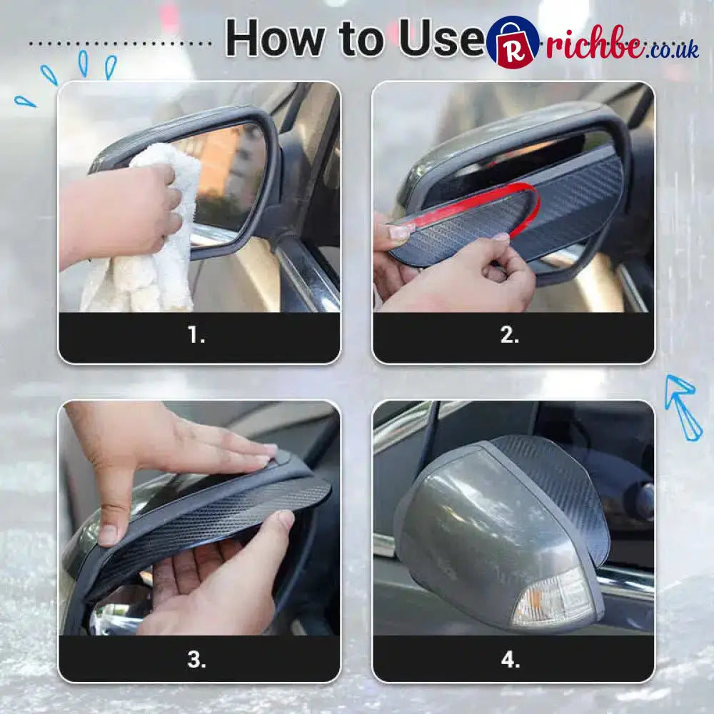 📢📢50% OFF!! ⏰2PCS Car Side Mirror Rain Guards - Car Accessories
