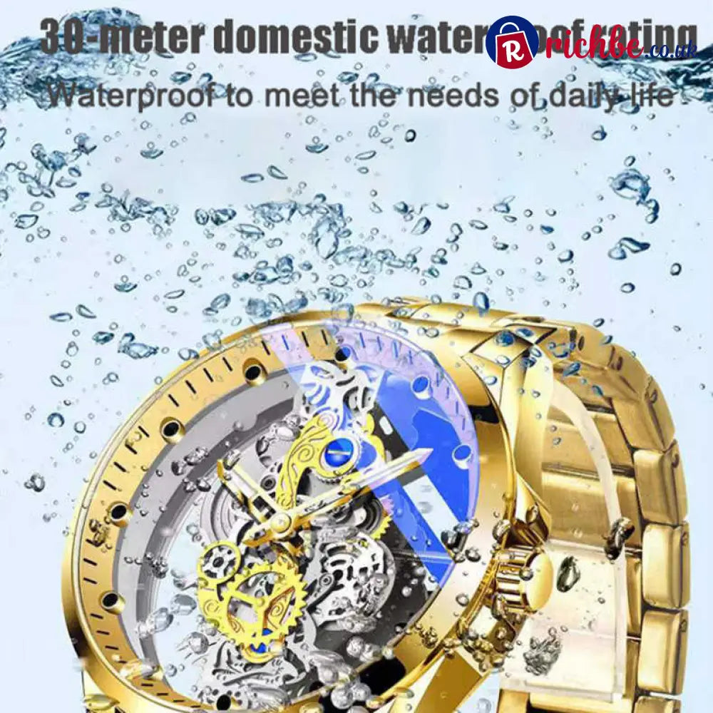 📢📢50% OFF!! ⏰Double-Sided Skeleton Automatic Tourbillon Non-Mechanical Movement Watches - Clothing & Accessories