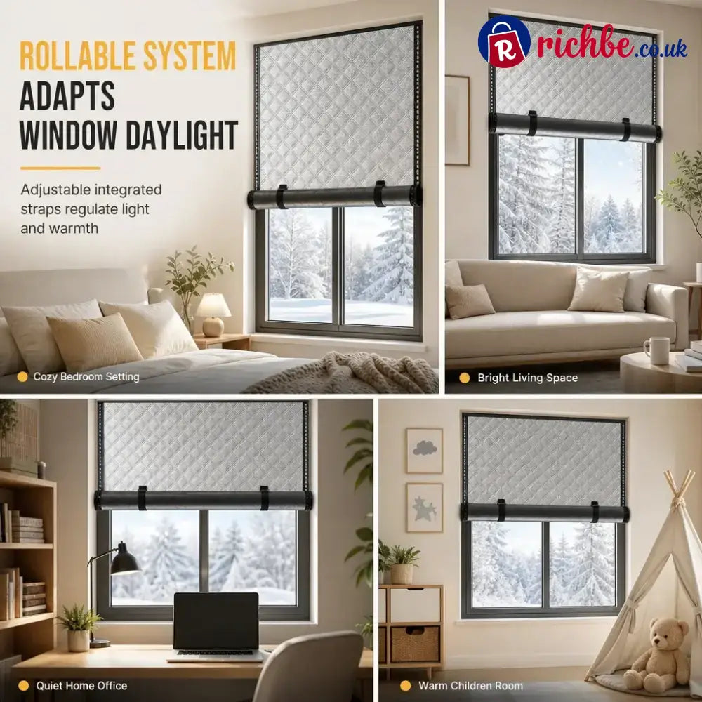 📢📢50% OFF!! ⏰Graphene Thermal Insulated Window Curtain for Winter Windproofing