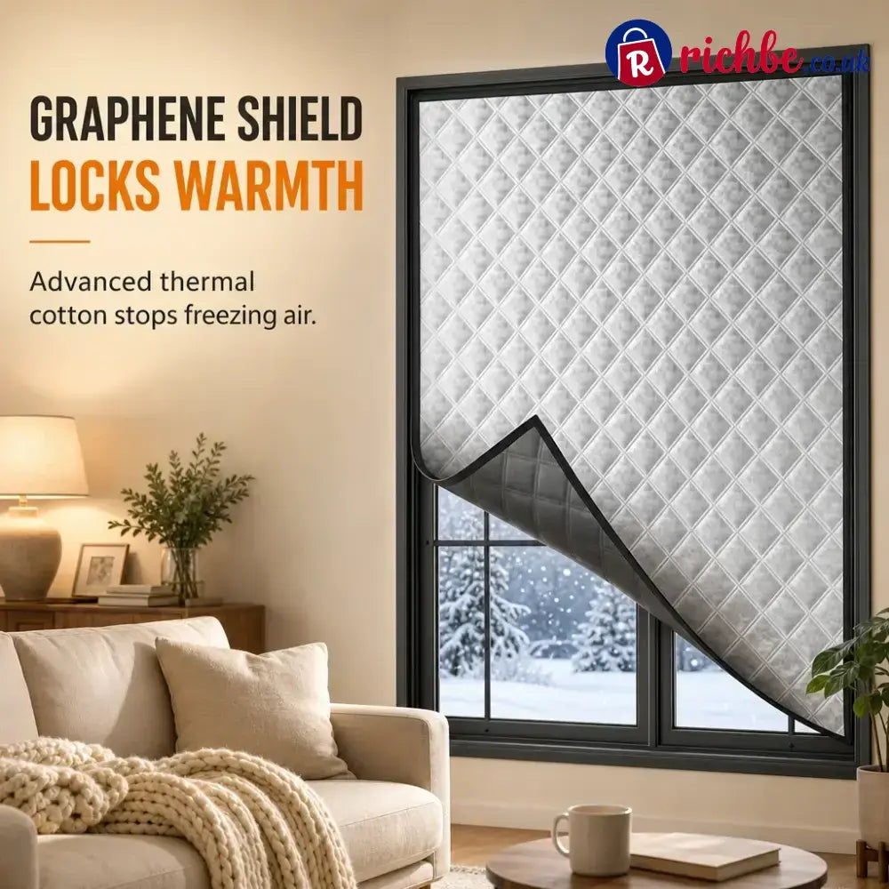 📢📢50% OFF!! ⏰Graphene Thermal Insulated Window Curtain for Winter Windproofing