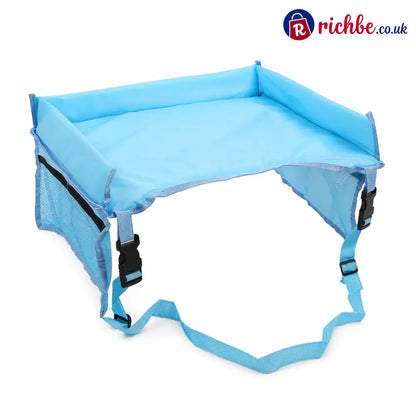 📢📢50% OFF!! ⏰Kids Car Seat Travel Tray Activity Desk with Lap Drawing Board and Baby Stroller Backseat Hanging Storage