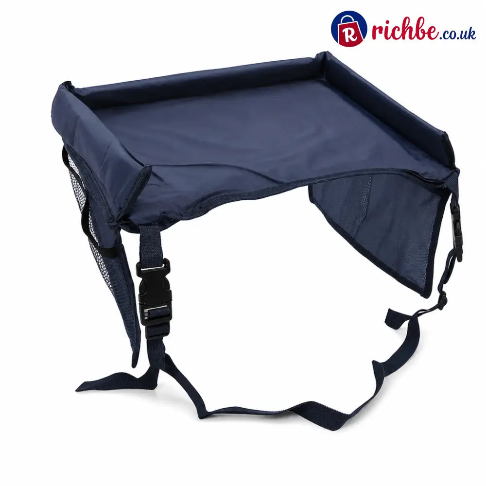 📢📢50% OFF!! ⏰Kids Car Seat Travel Tray Activity Desk with Lap Drawing Board and Baby Stroller Backseat Hanging Storage