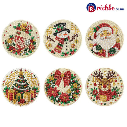 🎄50% OFF NOW! Christmas DIY Painting Hanging Ornaments Set‑5D Pearl Rhinestone DIY Christmas Tree Decorations Festive