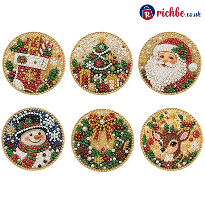 🎄50% OFF NOW! Christmas DIY Painting Hanging Ornaments Set‑5D Pearl Rhinestone DIY Christmas Tree Decorations Festive