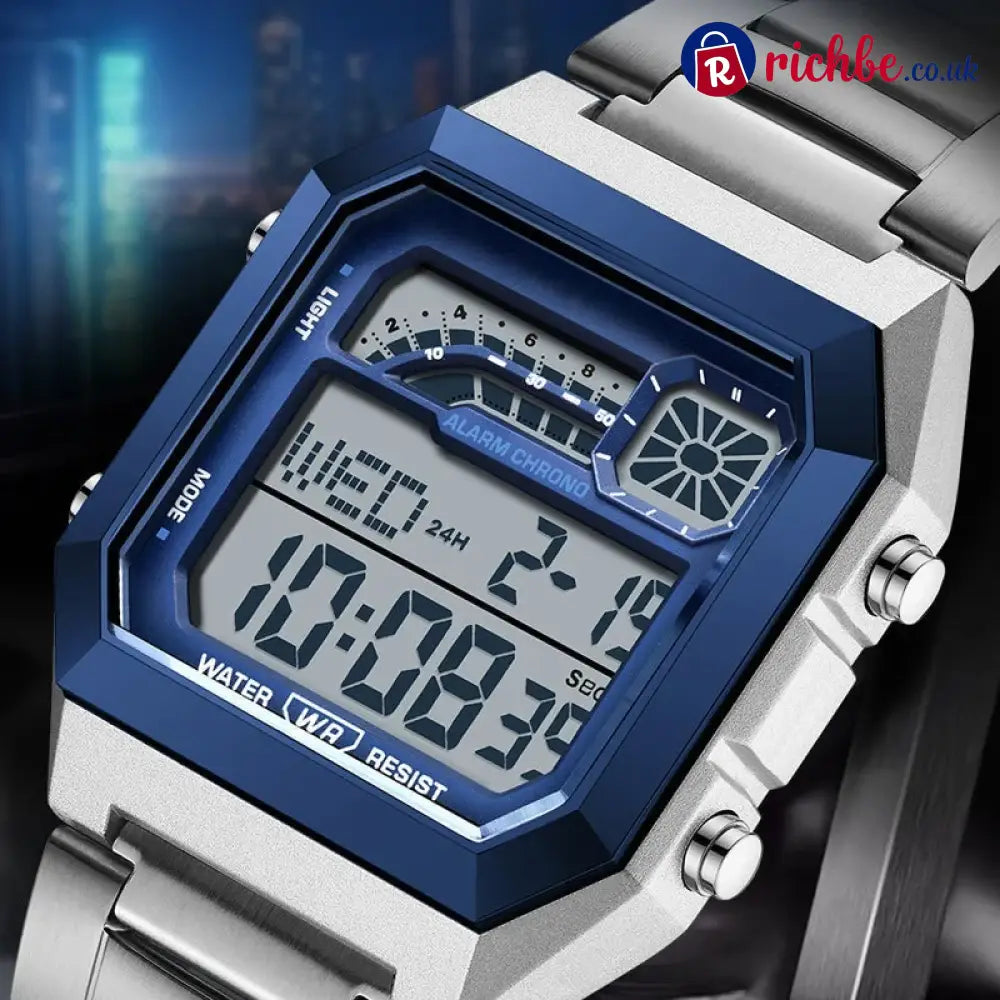 📢 50% Off Now! ⌚ Unisex Digital Watch With Square Display & Luminous Backlight – Sleek Design Bright Backlight &