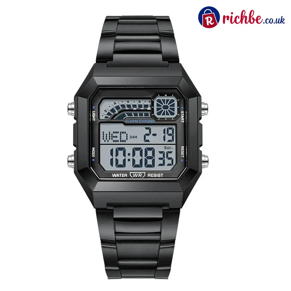 📢 50% Off Now! ⌚ Unisex Digital Watch With Square Display & Luminous Backlight – Sleek Design Bright Backlight &