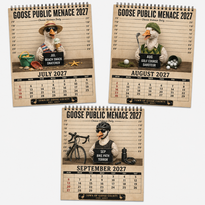 🦝🚨 Raccoon Crime Syndicate 2027 Calendar – 12 Months of Trash, Trouble & Tiny Criminals 😂