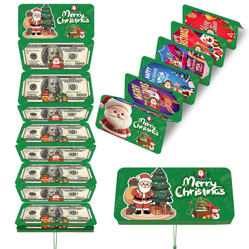 🎄Fold-Out Christmas Money Gift Card – Make Cash Feel Like a Real Present
