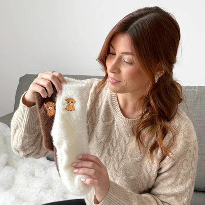 🐮5 Pairs Fuzzy Highland Cow Socks
