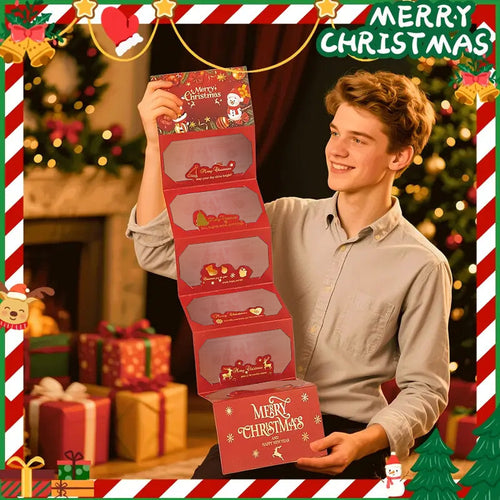 🎅 Christmas Money Envelope for Cash,Creative Folding Money Holder with 6 Slots,Luxury Paper Cash Gift Card Holder, DIY HolidayMoney Gift Envelope for Xmas, Women Men GirlsBoys Mom Dad