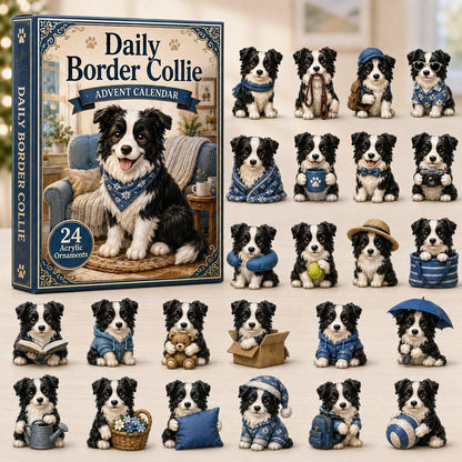 CHRISMAST KICKOFF 48% OFF - 2026 Grassland Running Sheepdog Blind Box - 24-Day Festive Countdown, Acrylic Charms Blind Box - Gift For Dog Lovers