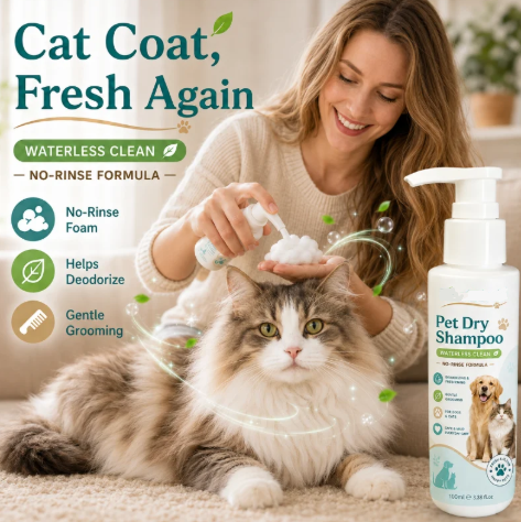 Rinse-Free Pet Shampoo Mousse