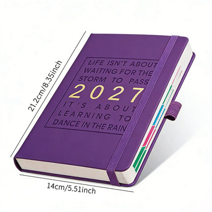 📅  📓 2027 Calendar Notebook – A5, one day per sheet, date-marked – Ideal for daily logs & future reference ✨
