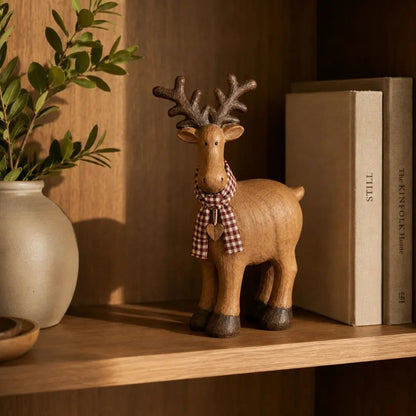 🦌Rustic Farmhouse Reindeer Figurine