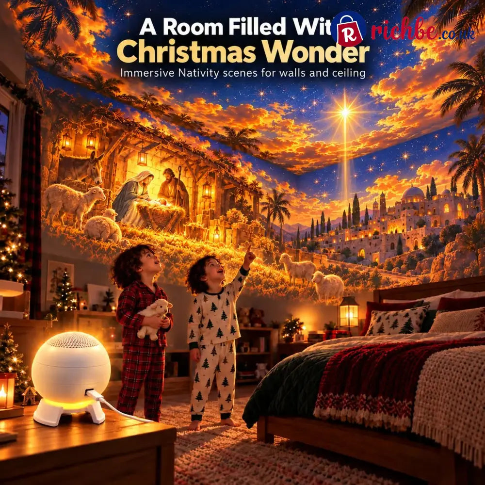 ✝️🌌 5D Nativity Starry Sky Projector | Bring Bethlehem Across Your Walls & Ceiling This Christmas ✨