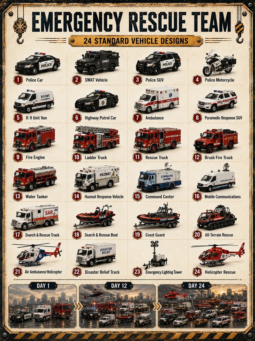 🚚 🎁Build the Fleet Collection 24-Day Vehicle Advent Calendar Series | ✨A New Adventure Every Morning