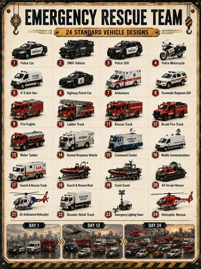🚚 🎁Build the Fleet Collection 24-Day Vehicle Advent Calendar Series | ✨A New Adventure Every Morning