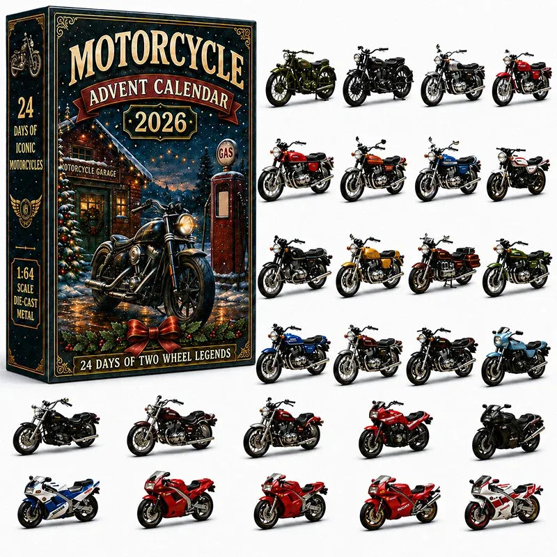 🔥😍🏍️🎄 Motorcycle Advent Calendar 2026 – 24 Days of Two-Wheel Legends 🎁🔥