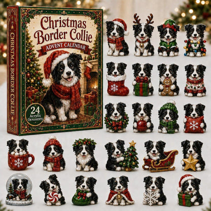 CHRISMAST KICKOFF 48% OFF - 2026 Grassland Running Sheepdog Blind Box - 24-Day Festive Countdown, Acrylic Charms Blind Box - Gift For Dog Lovers