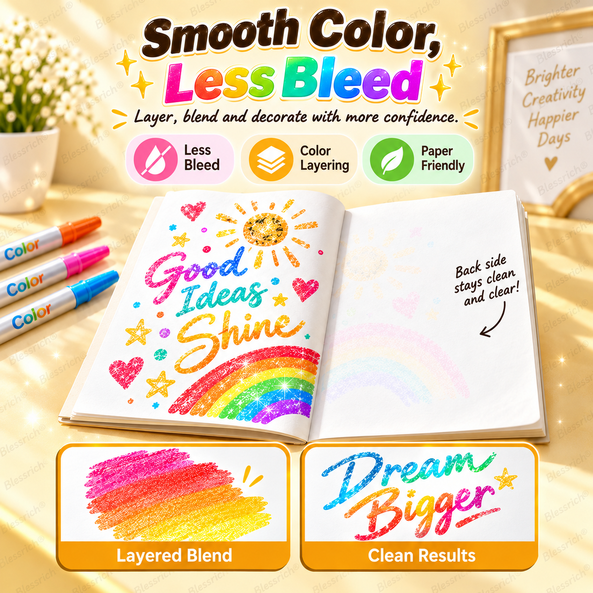 Magic Glitter Outline Markers – Double-Ended Dual-Color Art Pens