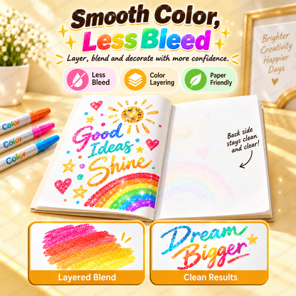 Magic Glitter Outline Markers – Double-Ended Dual-Color Art Pens