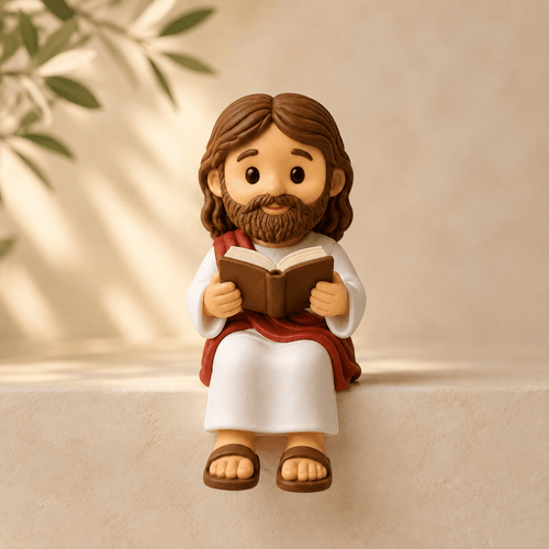 ✝️🙏 Jesus Shelf Sitter Figurines – 5 Meaningful Poses ❤️ Christian Faith Desk & Shelf Décor 🎁