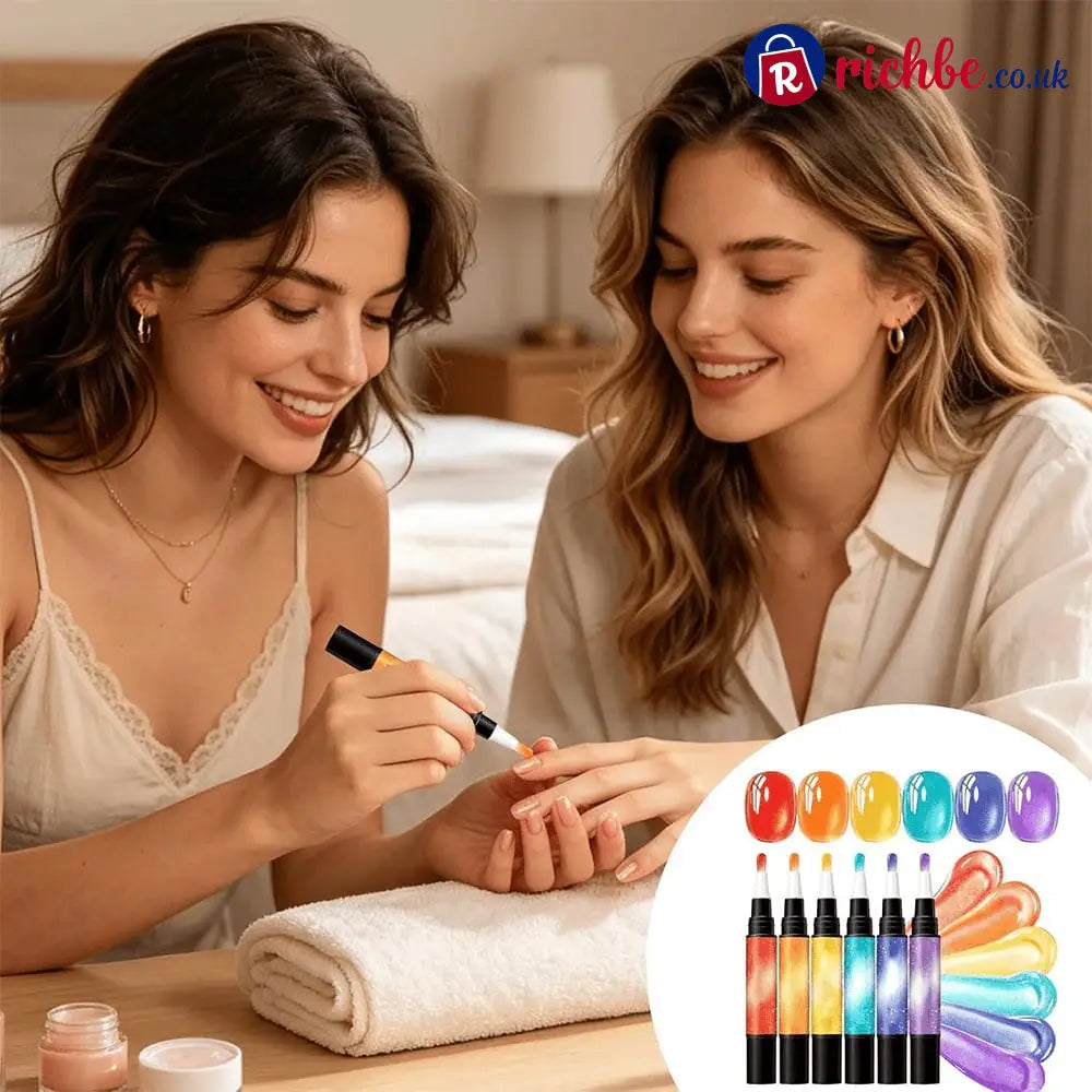 💅 6PCS One-Step Gel Nail Art Pen Set – Salon Beauty at Home