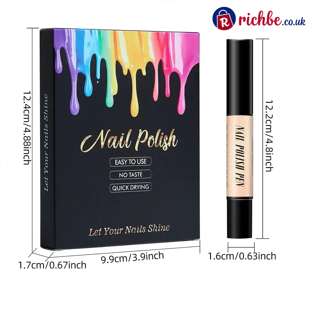 💅 6PCS One-Step Gel Nail Art Pen Set – Salon Beauty at Home