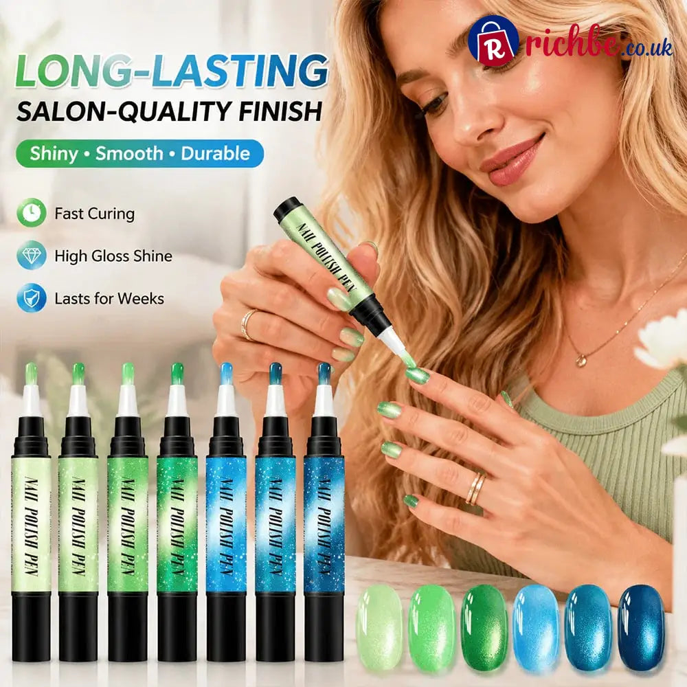 💅 6PCS One-Step Gel Nail Art Pen Set – Salon Beauty at Home