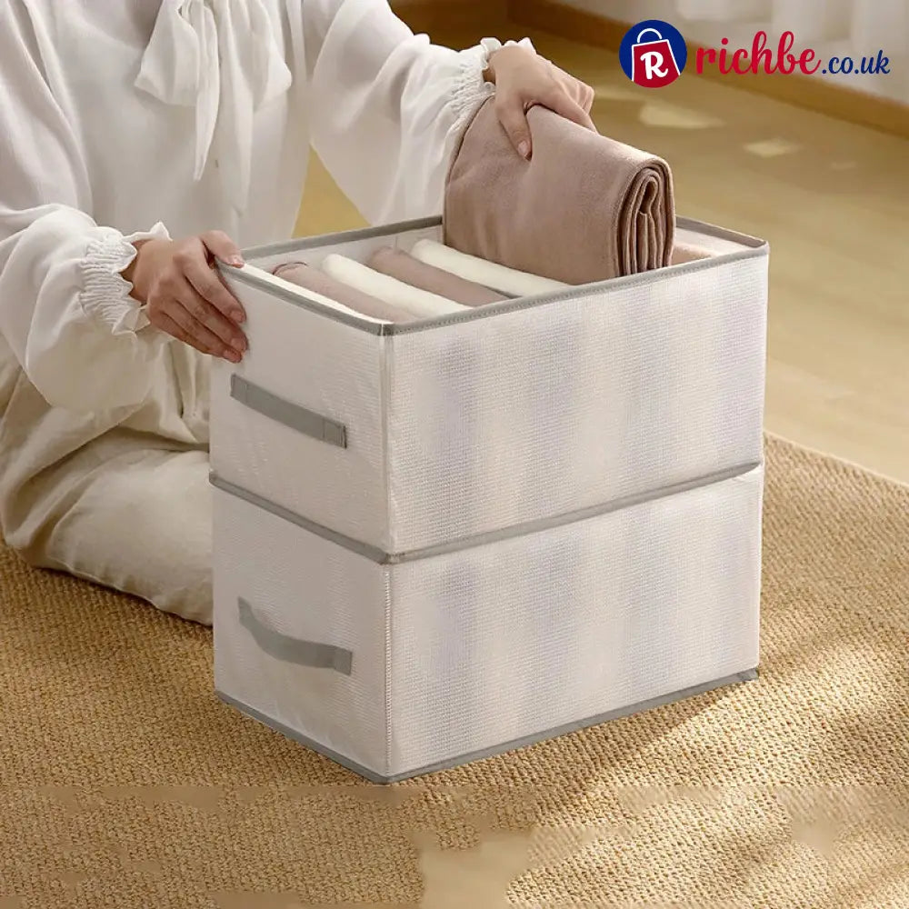👕 7-Grid Wardrobe Organizer | Space-Saving Storage - Houseware & Kitchen