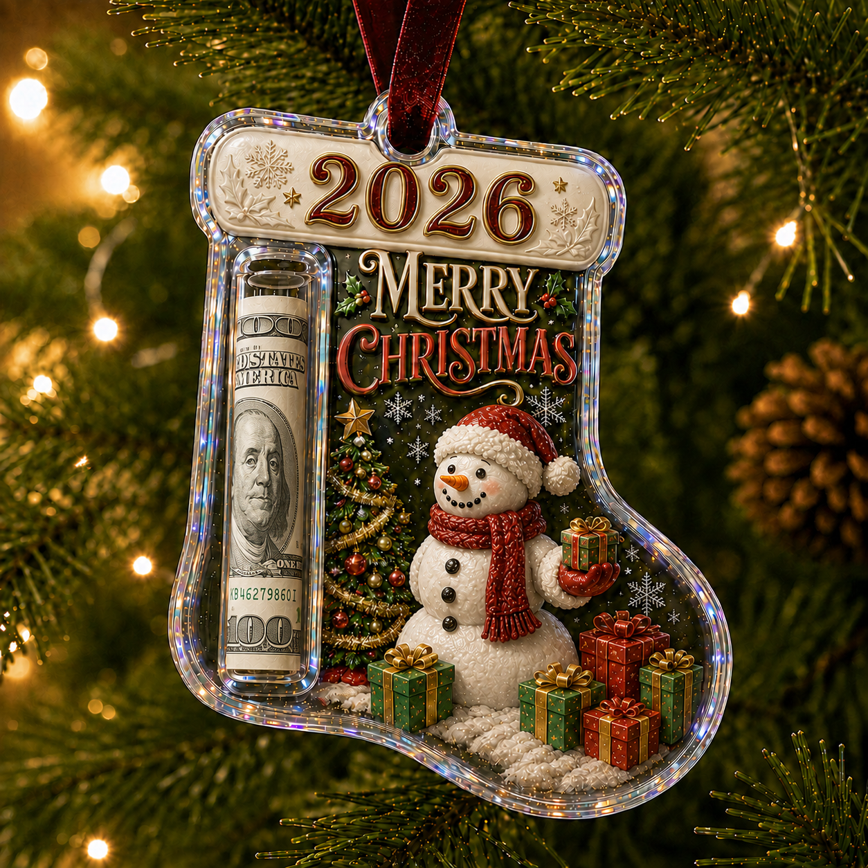 🎅 2026 Christmas Gift 49% Off--Cash Clip Christmas Tree Ornament