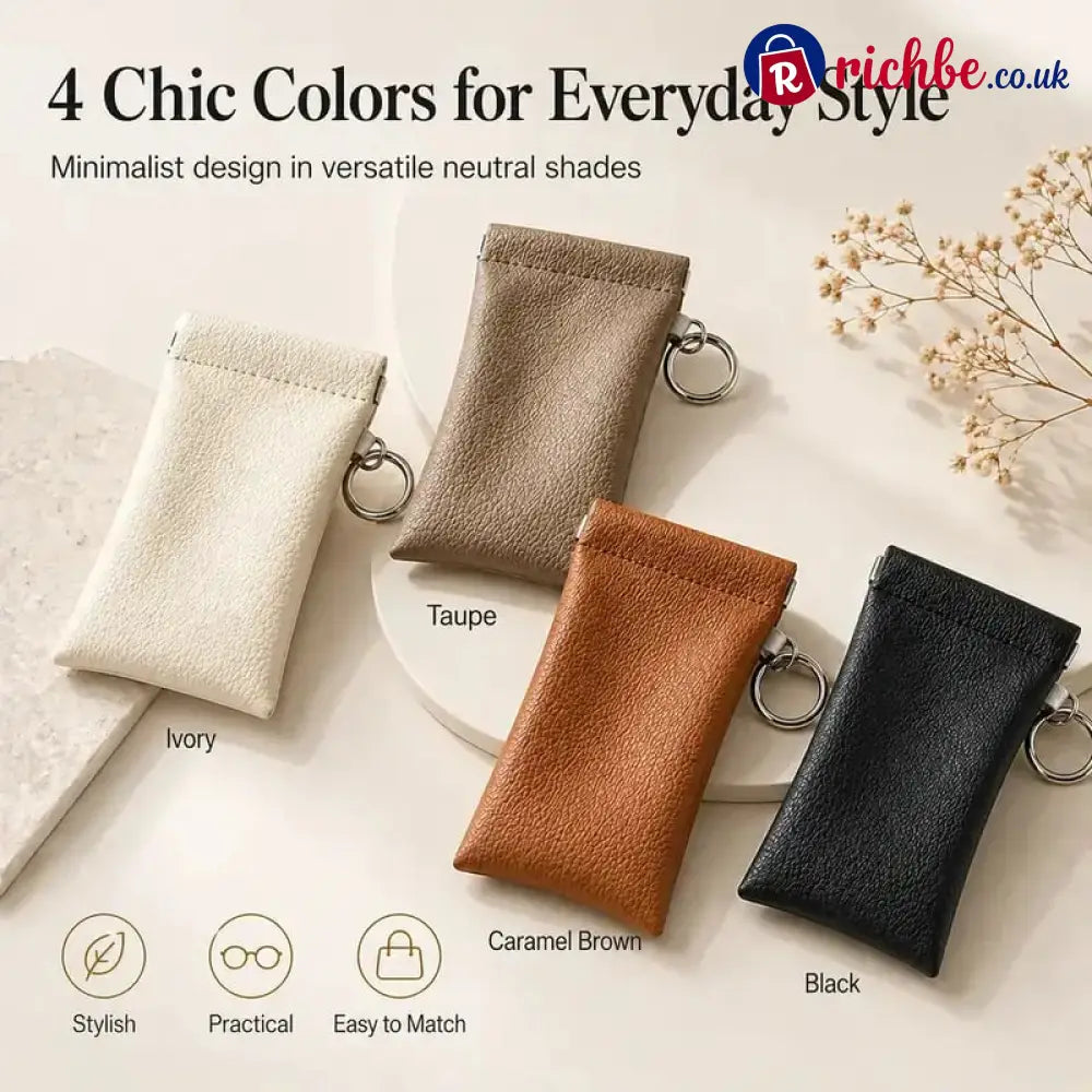 🏆75K+ SOLD!🕶️Soft PU Leather Sunglasses Pouch Elastic Opening Eyeglasses Bag