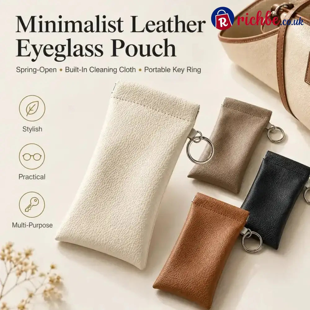 🏆75K+ SOLD!🕶️Soft PU Leather Sunglasses Pouch Elastic Opening Eyeglasses Bag