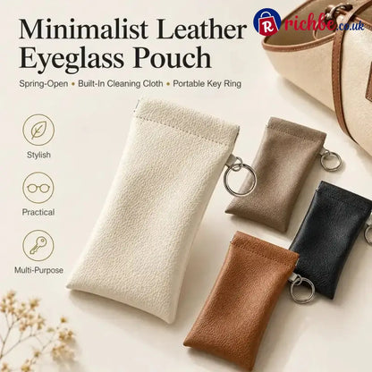 🏆75K+ SOLD!🕶️Soft PU Leather Sunglasses Pouch Elastic Opening Eyeglasses Bag